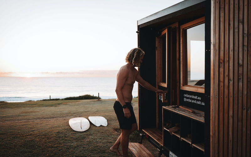 Relax and Sweat it out oceanside in this outdoor sauna that’s popped up in Manly for a limited time Image