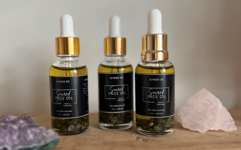 This new sacred face oil created in Byron Bay will help moisturise your skin AND bring you abundance