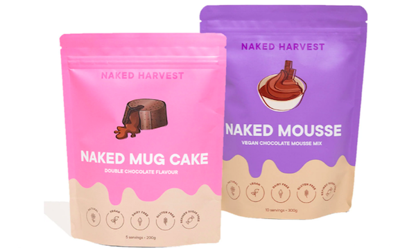 Dessert is served with Naked Harvest’s new healthier-for-you dessert range   