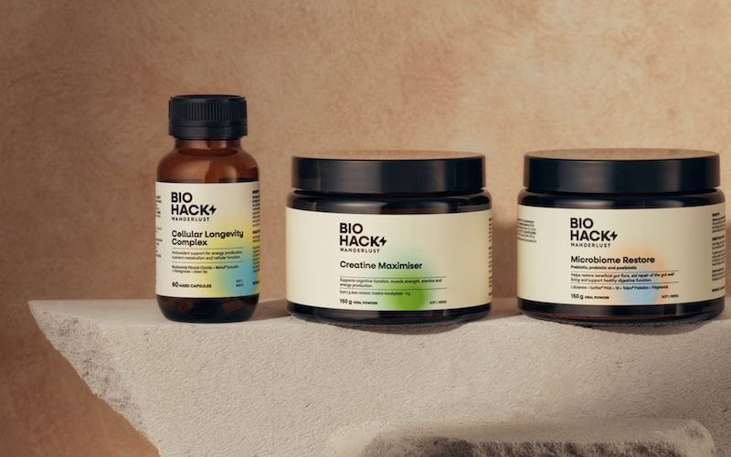 BioHack by Wanderlust longevity range is up to 40% off at Chemist Warehouse right now 