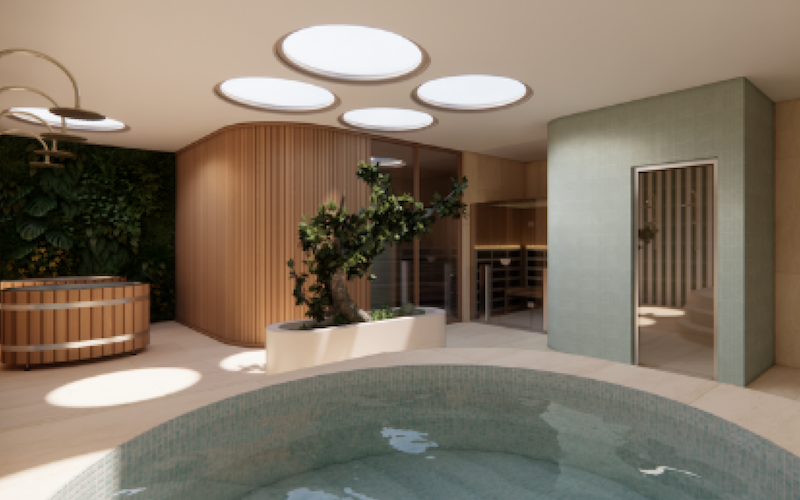 You could be one click away from private use of this new bathhouse for you and 19 friends 