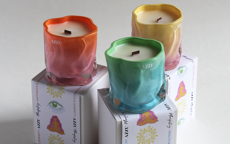 Win a set of these new uber stylish non-toxic soy wax wood wick manifestation candles