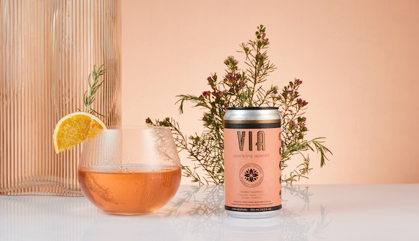 Say hello to VIA drinks zero alc sophisticated range of all-natural, mood-boosting drinks