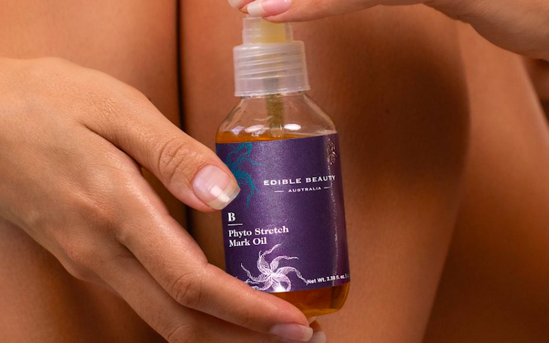Say goodbye to stretch marks naturally with Edible Beauty’s new Phyto Stretch Mark Oil
