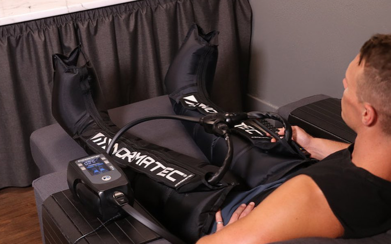 Free NormaTec compression boot therapy, salt therapy, or infrared sauna therapy for a month?