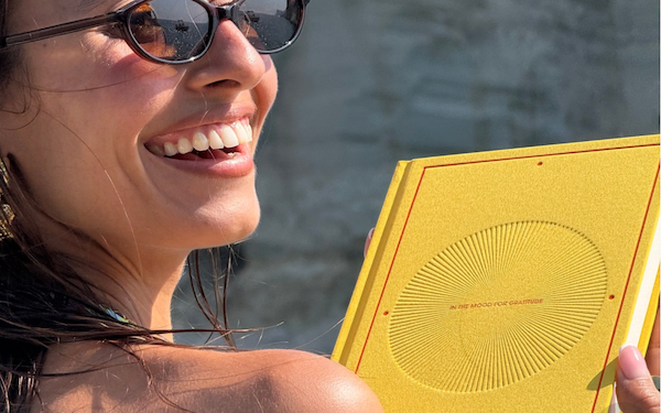 This new sunshine yellow gratitude journal will brighten your mood and your mindset
