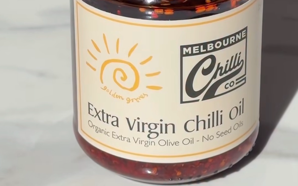 Australia’s First Chilli Oil Made With Organic Extra Virgin Olive Oil and No Seed Oils Has Arrived