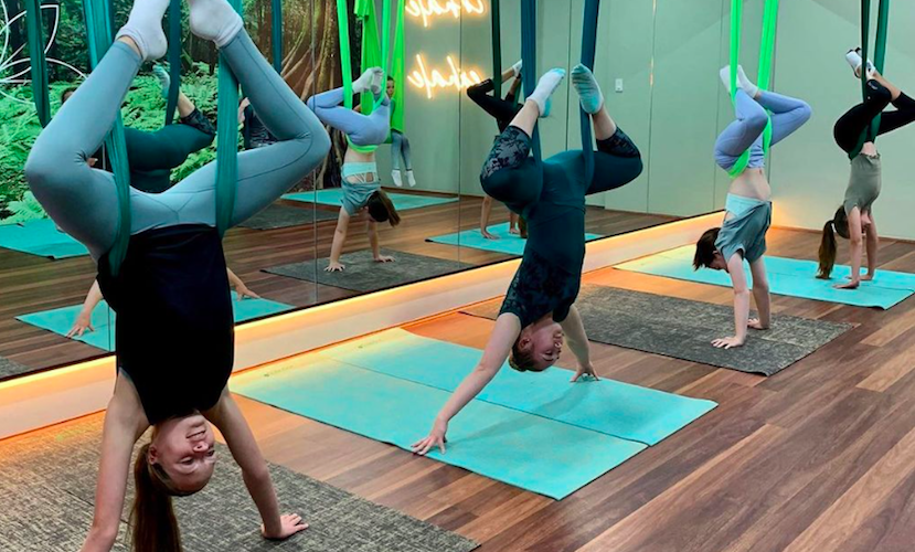 Get ready to get bendy in the air with this Aerial Yoga and meditation program at The Wellness Hotel