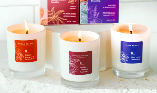 Edible Beauty Australia Unveil Their New Natural Soy Wax Candle Range Image