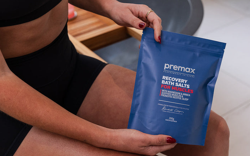Unwind like a pro with Premax’s new recovery bath salts for muscles