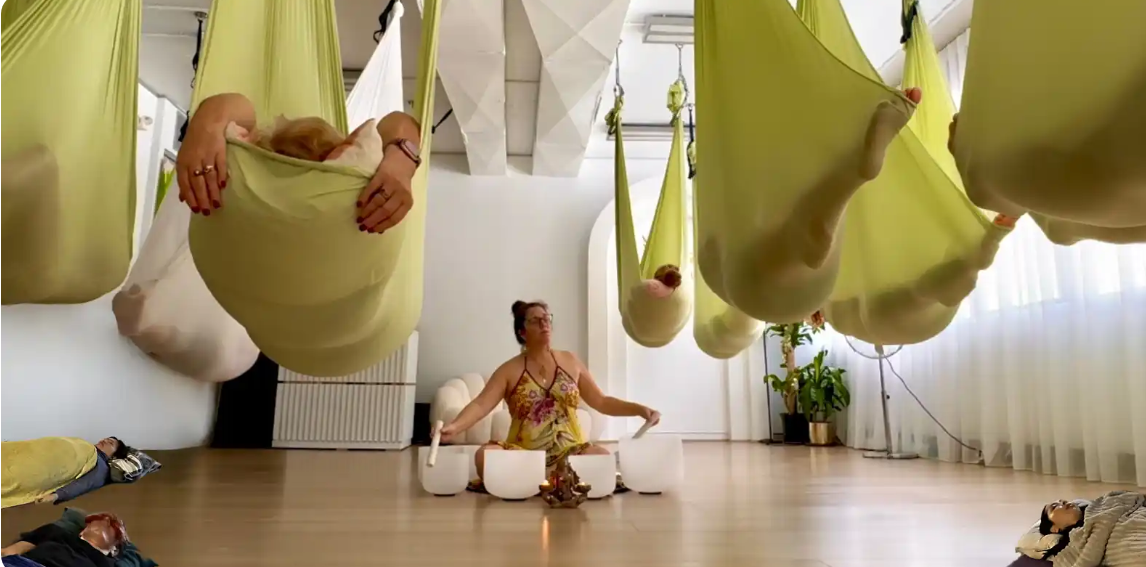 Aerial Floating Sound Bath